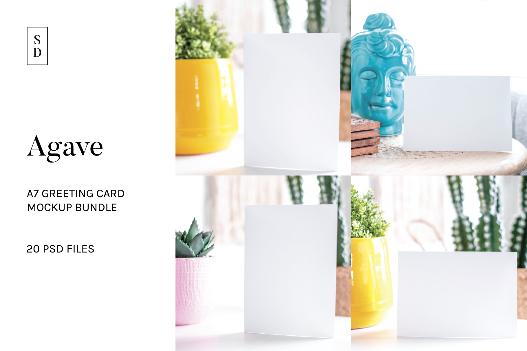 Download A7 Greeting Card Mockup Bundle Creative Photoshop Templates Creative Market