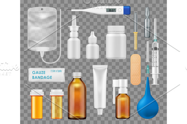 Download Intravenous Iv Bag And Infusion Drip Pre Designed Vector Graphics Creative Market