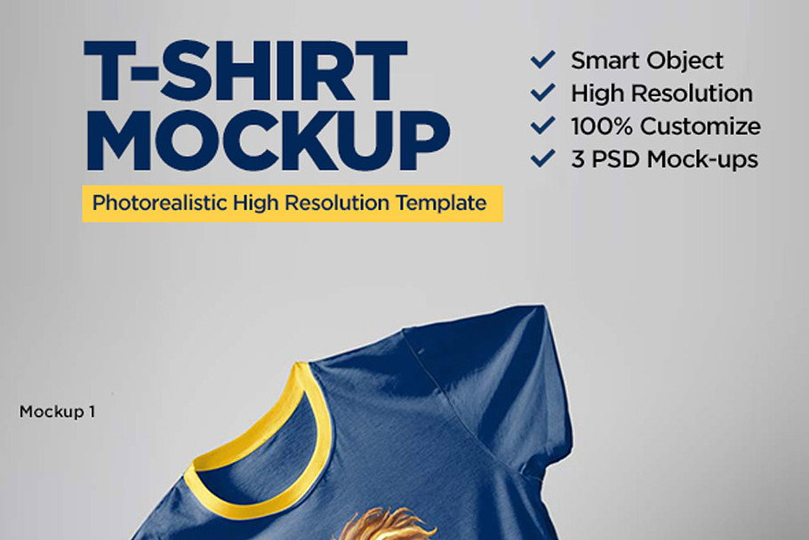 T Shirt Mockup Template Creative Photoshop Templates Creative Market