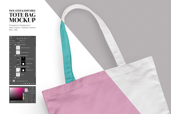 Download Isolated canvas tote bag mockup | Creative Photoshop ...