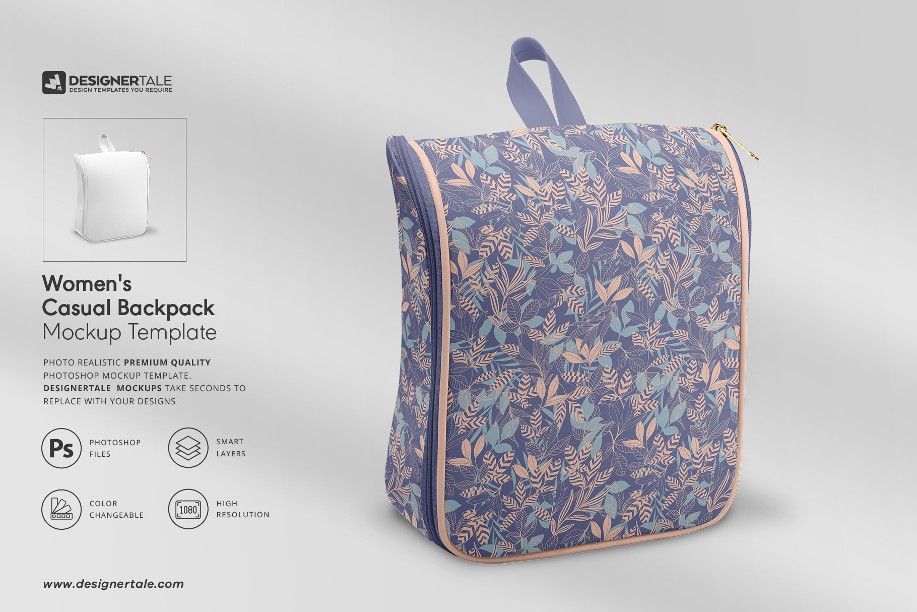 Download Women S Casual Backpack Mockup Creative Photoshop Templates Creative Market