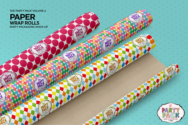 Download Paper Wrapper Rolls Mockup | Creative Photoshop Templates ~ Creative Market