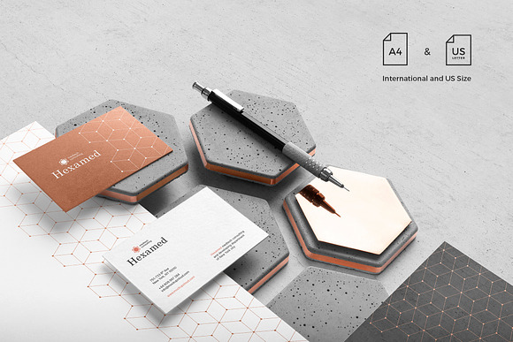 Download Hexamed Branding Mockup Creative Photoshop Templates Creative Market