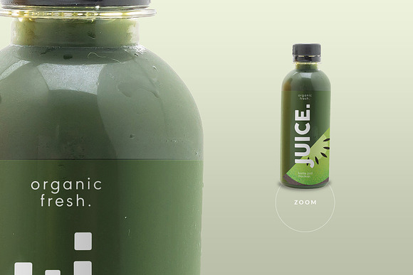 Plastic Health Drink Bottles Packaging Mockup