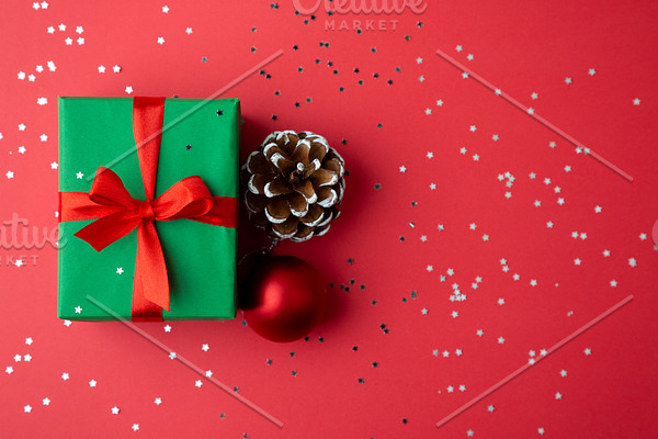 Christmas background with presents a containing christmas, background, and | High-Quality