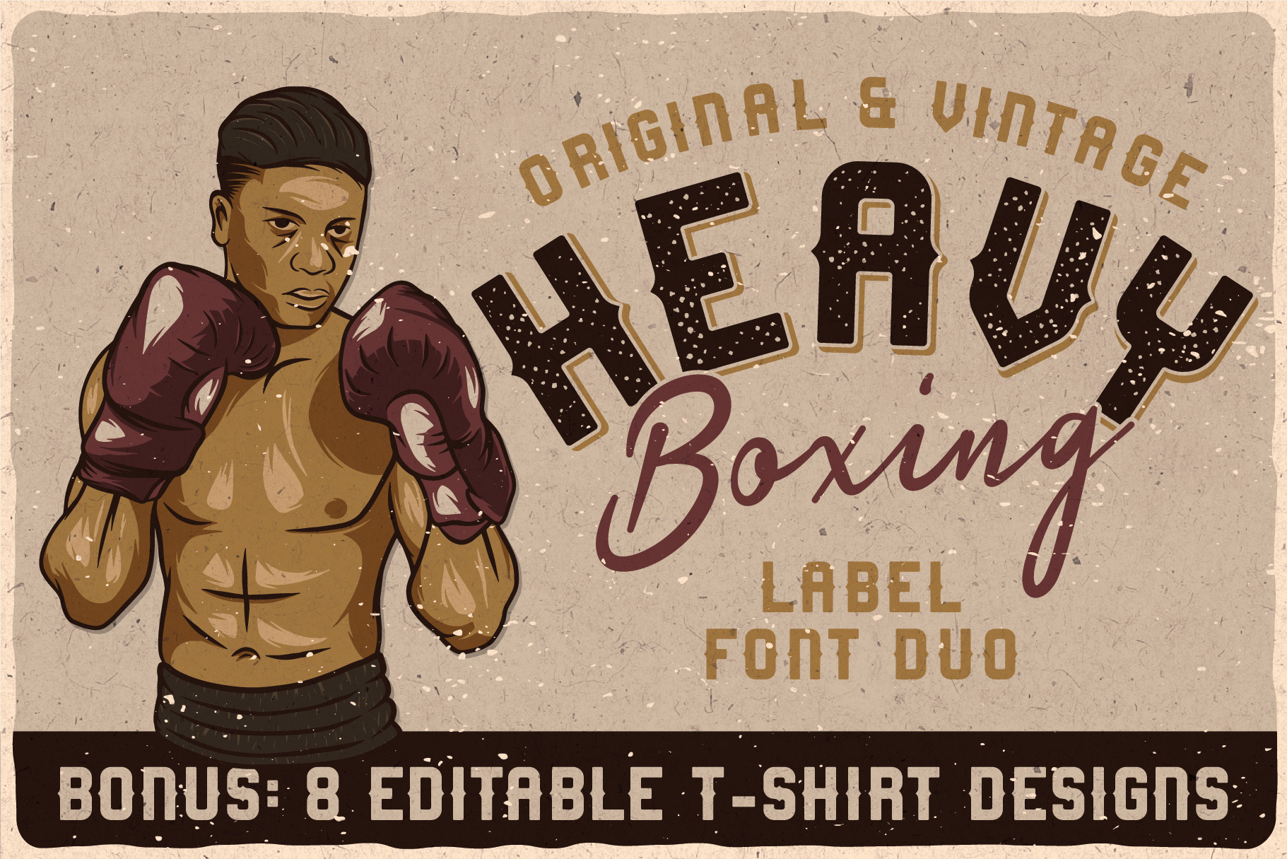 Heavy Boxing. Font Duo  Strong font, Wix templates, Font names