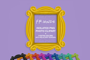 Isolated Friends Tv Show Frames Pre Designed Photoshop Graphics Creative Market