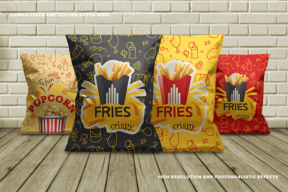 Download Foil Snack Bag Packaging Mockup Creative Photoshop Templates Creative Market