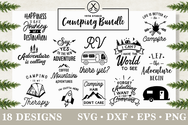 Download Camping Svg Bundle Mb3 Pre Designed Photoshop Graphics Creative Market PSD Mockup Templates