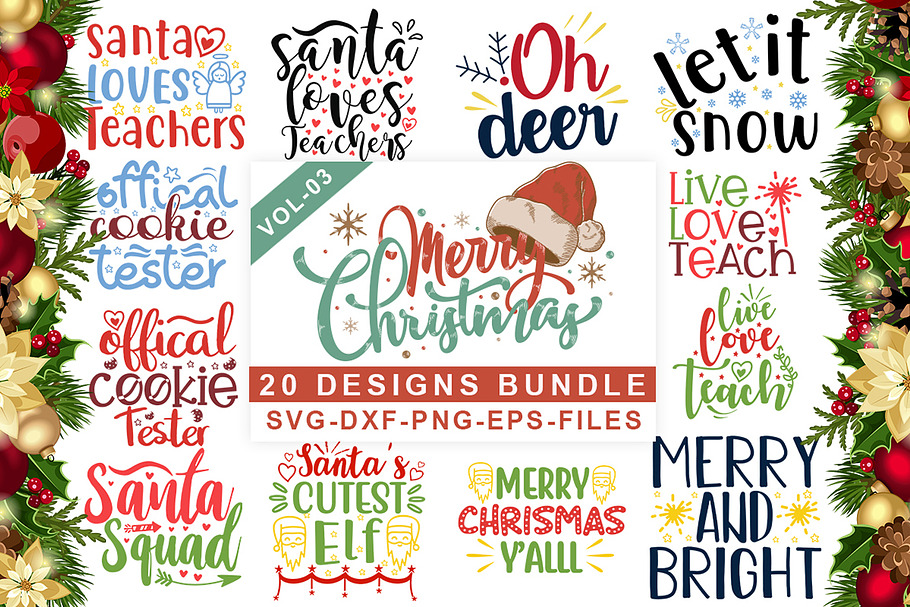 Download Ultimate List 60 Christmas Svg Bundles Lifeinscribed Com