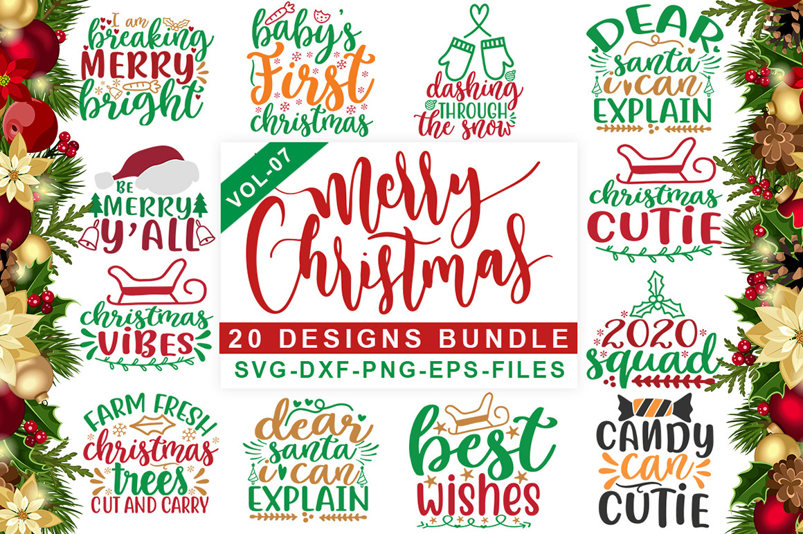 Download 20 Christmas Svg Design Bundle Pre Designed Illustrator Graphics Creative Market PSD Mockup Templates