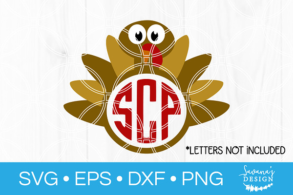 Download Thanksgiving Turkey Svg Monogram Pre Designed Photoshop Graphics Creative Market