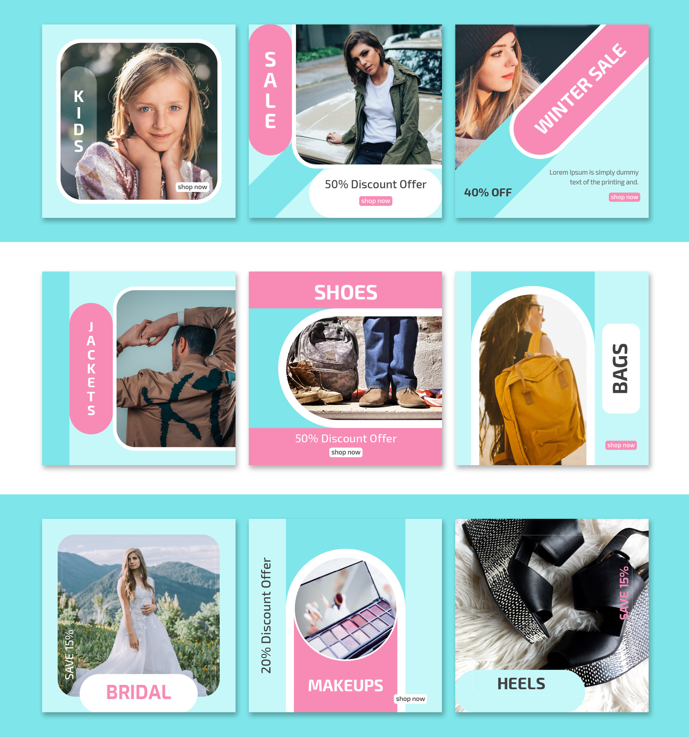 Fashion Social Media Pack Social Media Templates ~ Creative Market