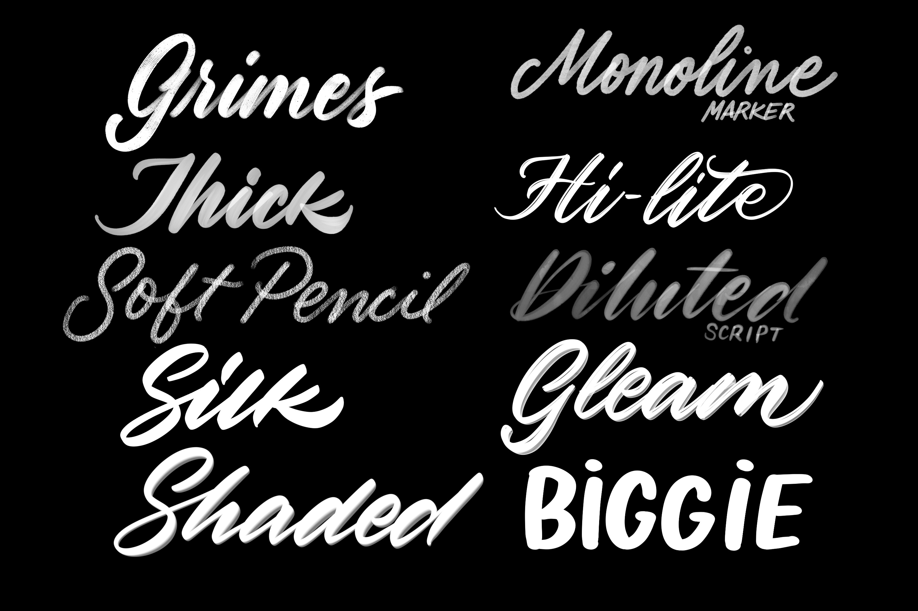 Procreate Lettering Brush Pack 2 | Brushes ~ Creative Market