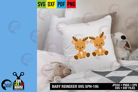 Download Baby Reindeer Svg Sph 195 Pre Designed Photoshop Graphics Creative Market