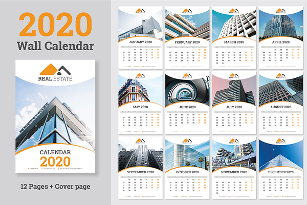 Download Calendar Template 2020 A3 Creative Illustrator Templates Creative Market Yellowimages Mockups