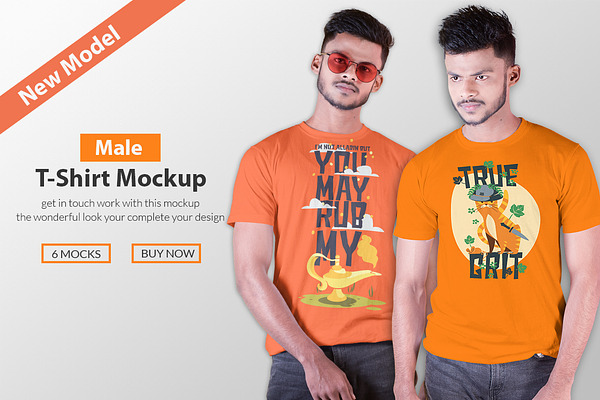 Male T Shirt Mockup V 2 001 Creative Photoshop Templates Creative Market