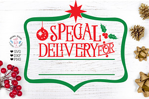 Download Special Delivery For Santa Tag Pre Designed Photoshop Graphics Creative Market