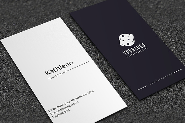 Consultant Business Card Template Creative Illustrator Templates Creative Market