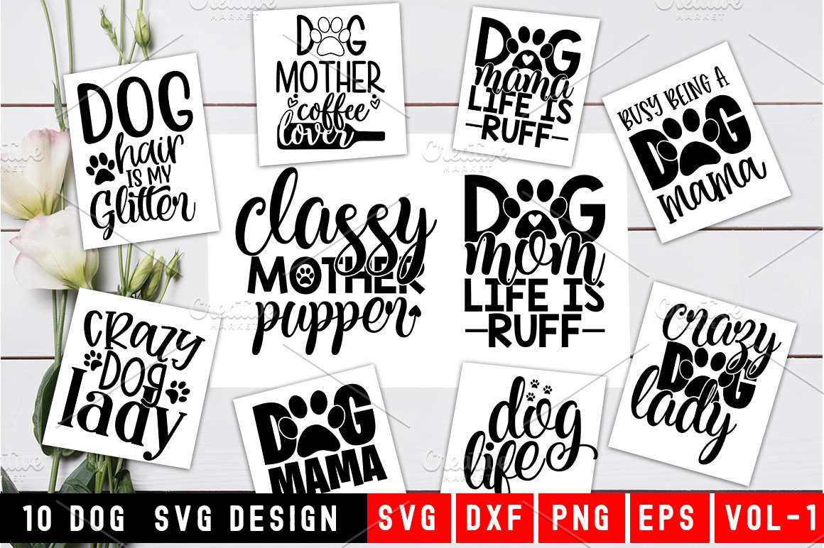 Download Dog Quotes Svg Design Bundle Pre Designed Illustrator Graphics Creative Market