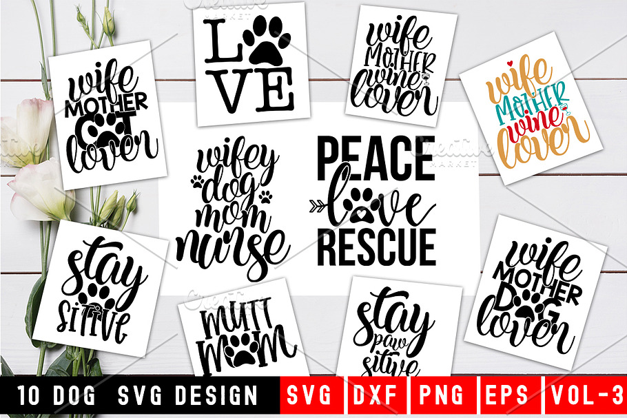 Download Dog Quotes Svg Design Bundle Vol 2 Pre Designed Illustrator Graphics Creative Market