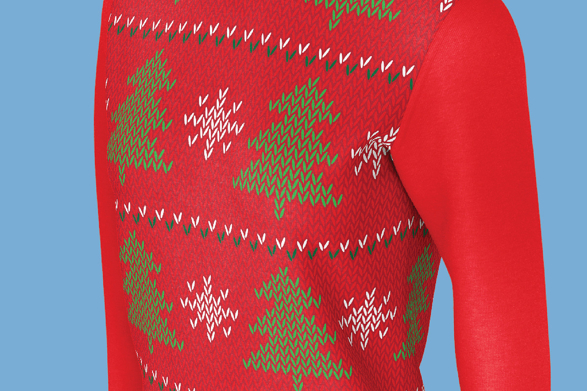 Seamless Ugly Sweater Pattern Pack PreDesigned Illustrator Graphics