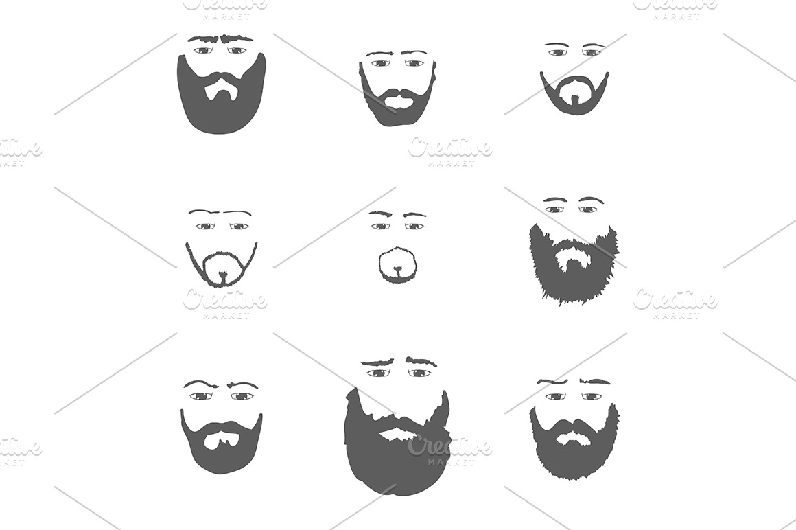 download illustrator beard brushes