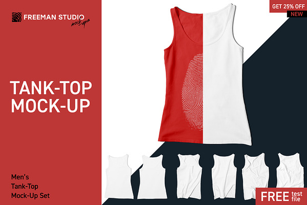 Download Tank Top Mock Up Set Creative Photoshop Templates Creative Market PSD Mockup Templates