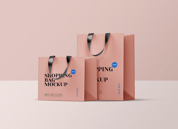 Download Shopping Bag Mockup Set Creative Photoshop Templates Creative Market