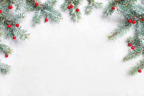 White snowy Christmas background | High-Quality Holiday Stock Photos ~ Creative Market