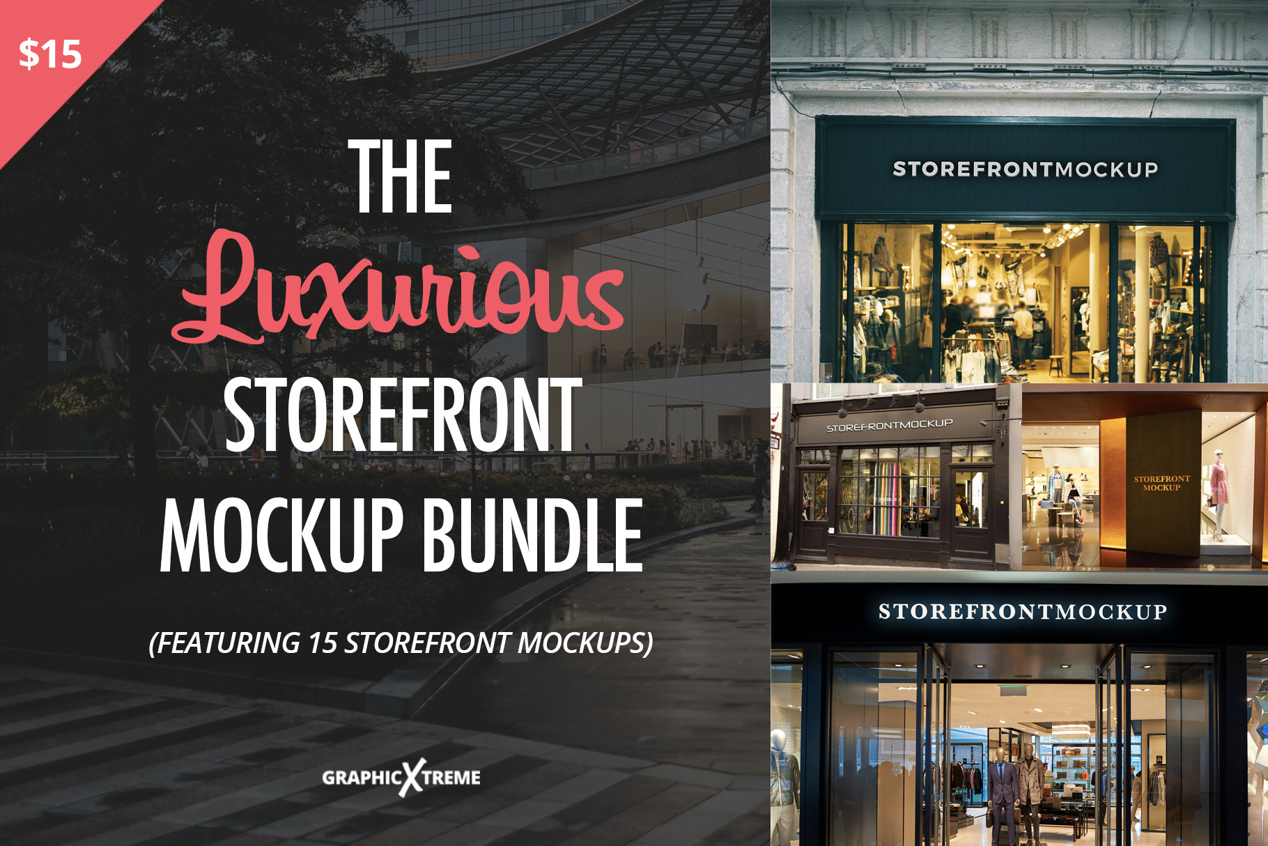 Download The Luxurious Storefront Mockup Pack Creative Branding Mockups Creative Market