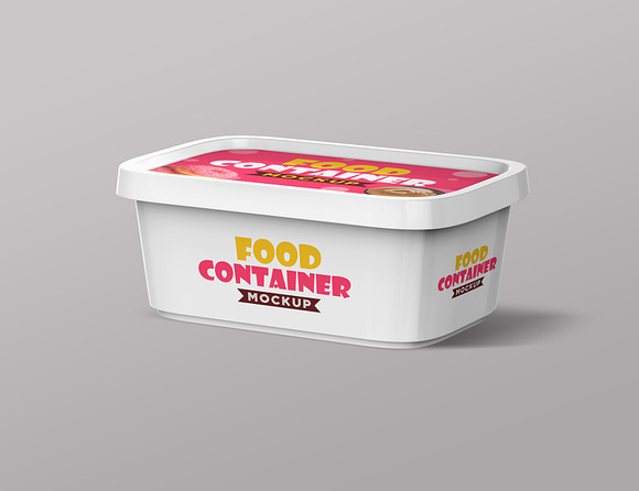 Download Plastic Food Container Mockups Creative Photoshop Templates Creative Market