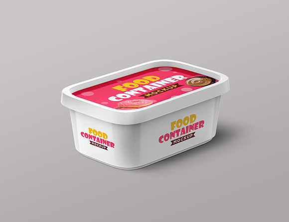 Download Plastic Food Container Mockups Creative Photoshop Templates Creative Market