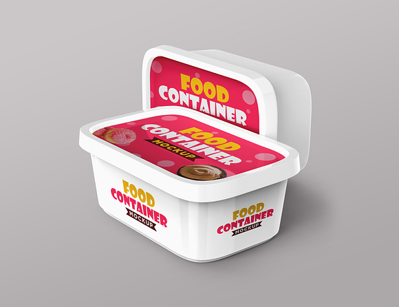 Download Plastic Food Container Mockups Creative Photoshop Templates Creative Market