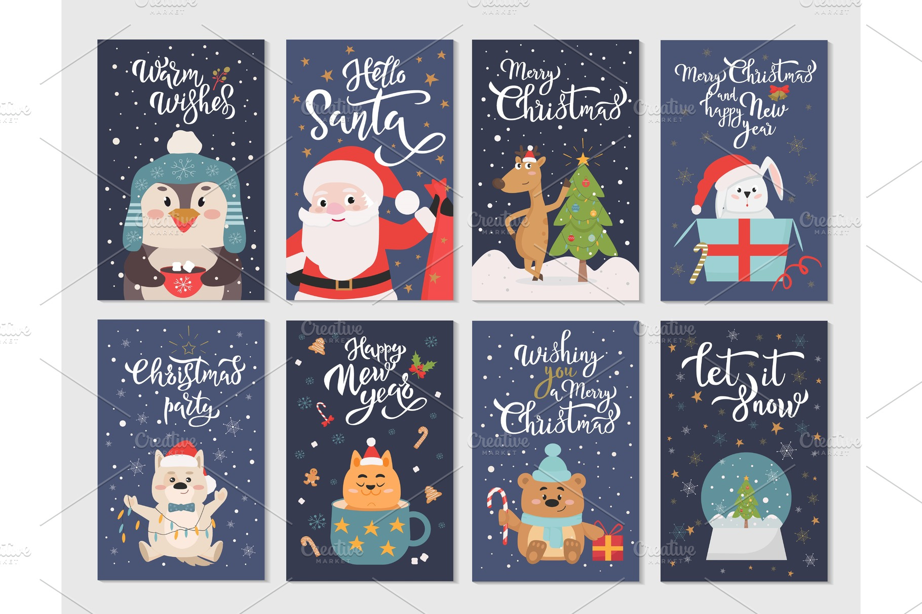 Winter season flat cartoon | Graphic Objects ~ Creative Market