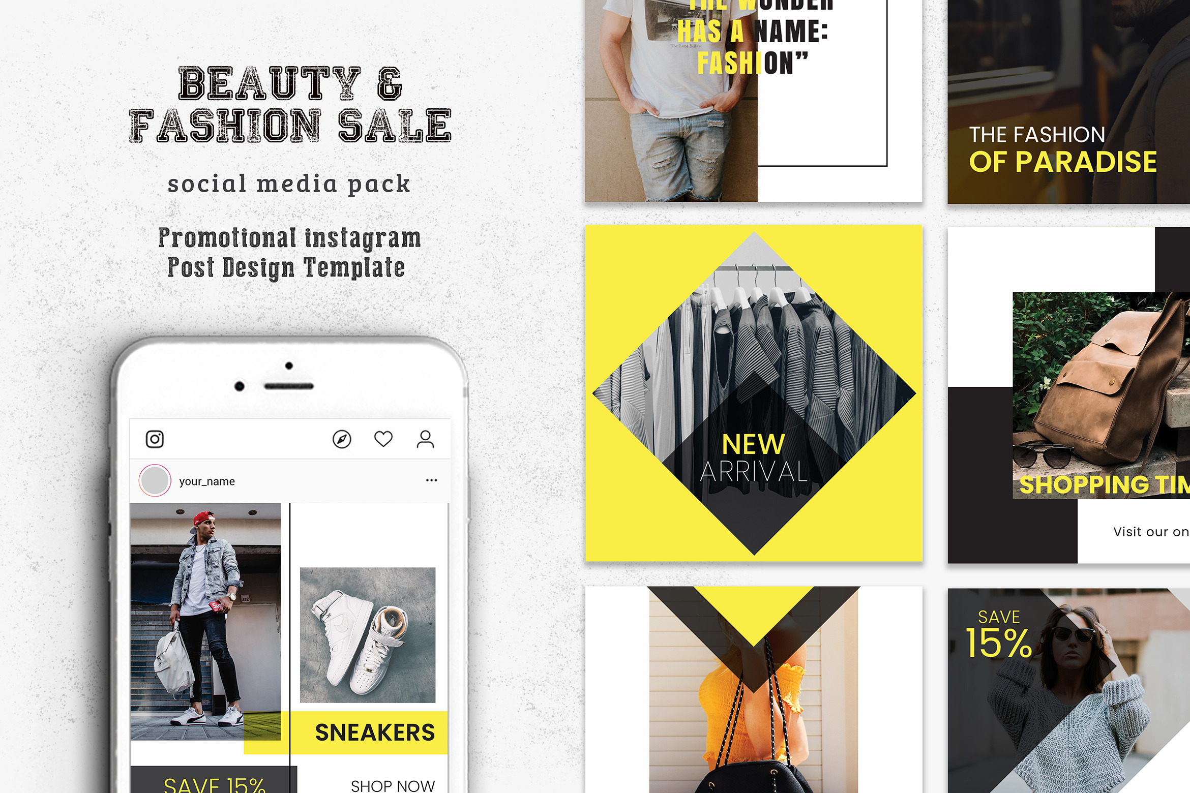 Fashion Sale Social Media Pack | Social Media Templates ~ Creative Market