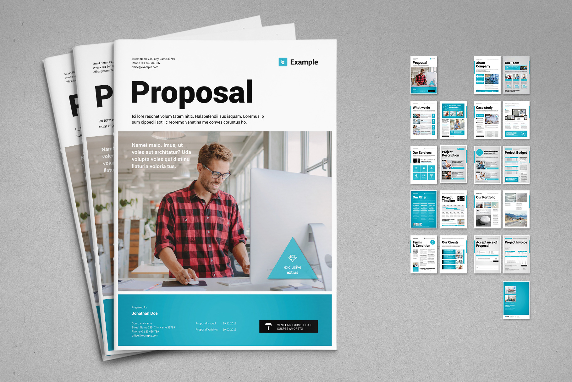 Proposal Vol. 19 | Brochure Templates ~ Creative Market