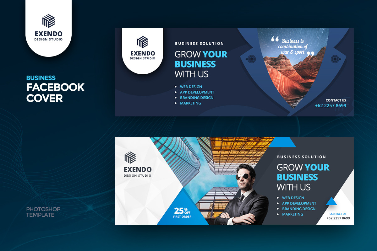 Business Facebook Cover Template | Social Media Templates ~ Creative Market