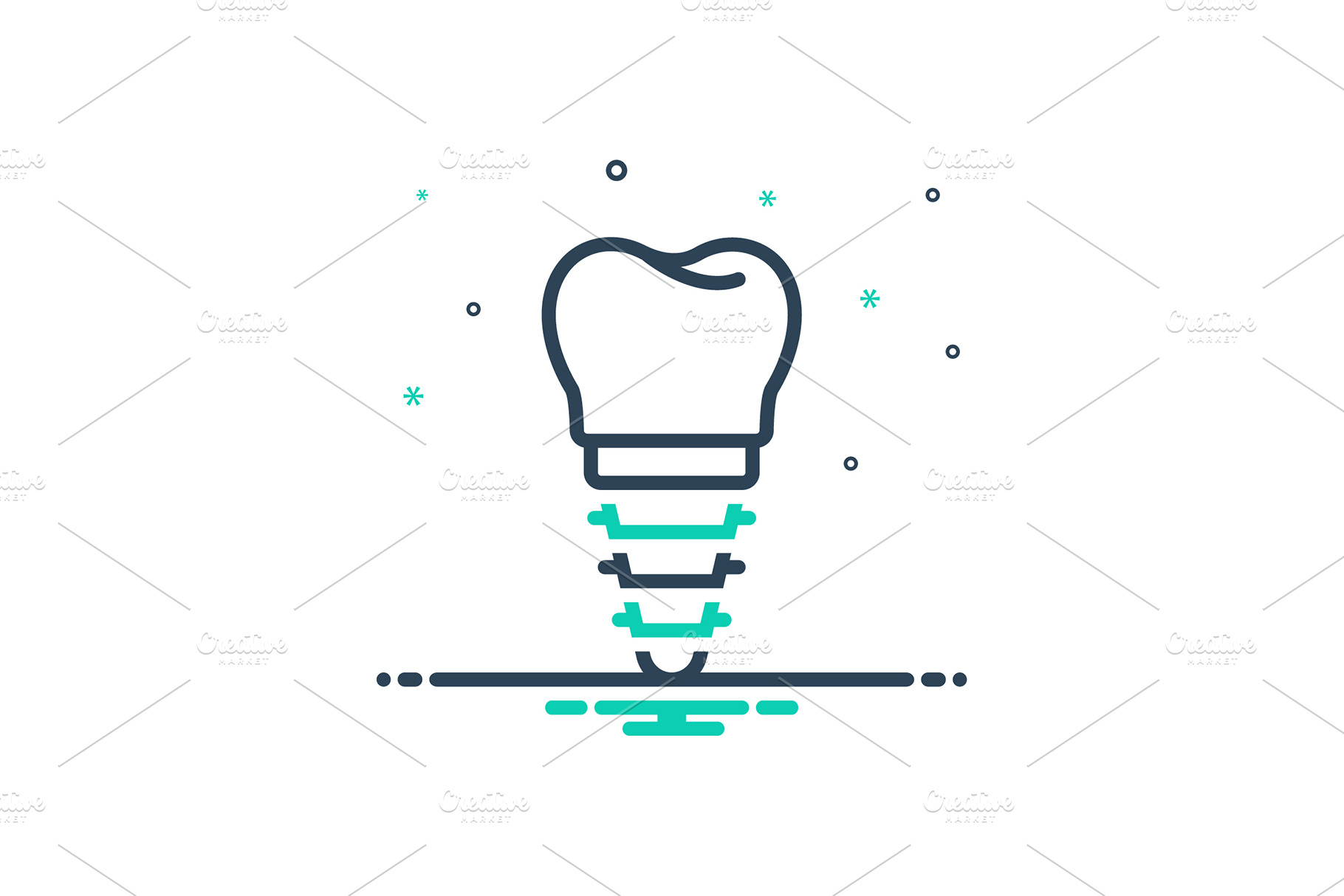 Implant Braces Icon Illustrator Graphics Creative Market