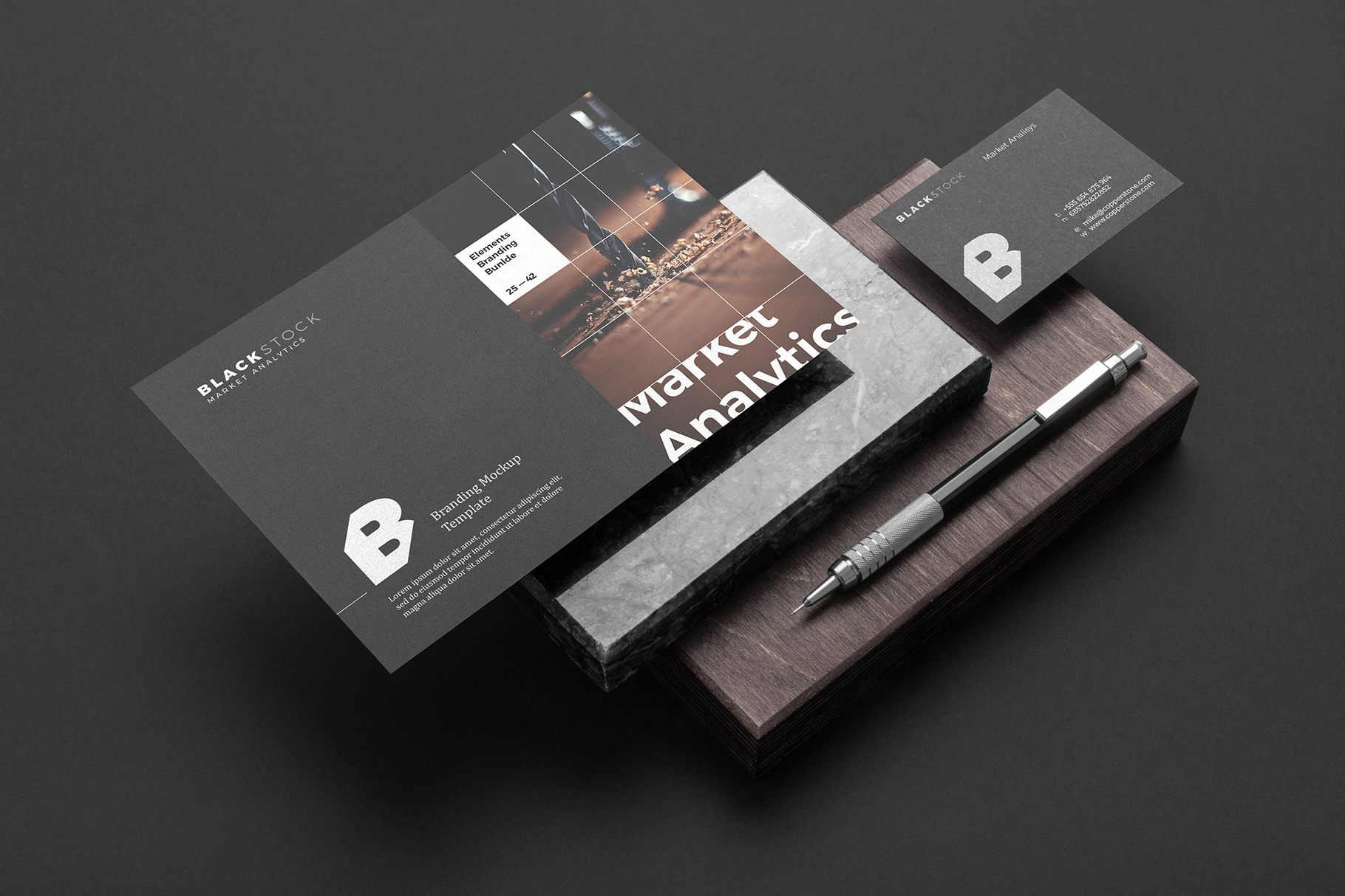 Download Blackstock Branding Mockup Kit Creative Photoshop Templates Creative Market