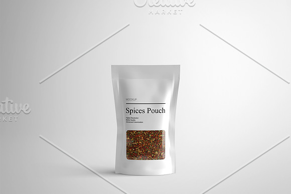 Download Spices Pouch Doypack Mockup Creative Photoshop Templates Creative Market