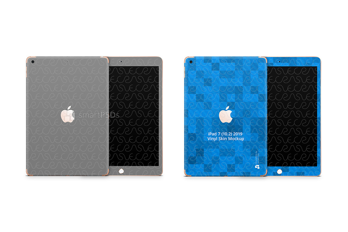 Download Ipad 7 10 2 Vinyl Skin Mockup Creative Photoshop Templates Creative Market