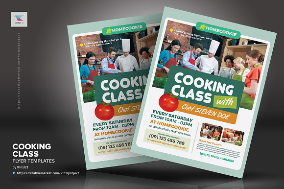 Cooking Class Flyer Template from images.creativemarket.com