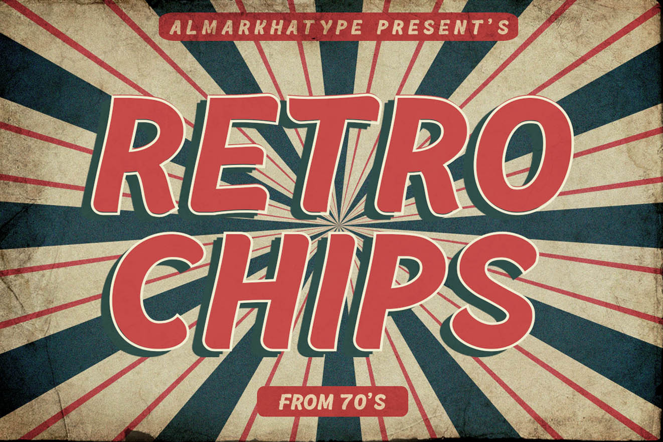 Download Retrochips Display Vintage Stunning Display Fonts Creative Market PSD Mockup Templates