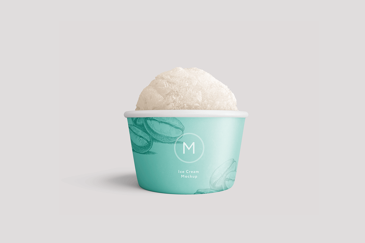 Download Ice cream paper cup mockup | Creative Photoshop Templates ...