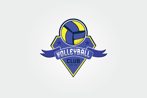 Volley Ball Logo Template | Creative Illustrator Templates ~ Creative ...