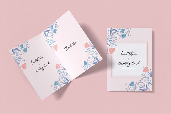 Download Invitation Greeting Card Mockup Creative Photoshop Templates Creative Market