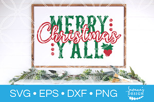 Download Merry Christmas Yall Svg Cut File Pre Designed Photoshop Graphics Creative Market PSD Mockup Templates