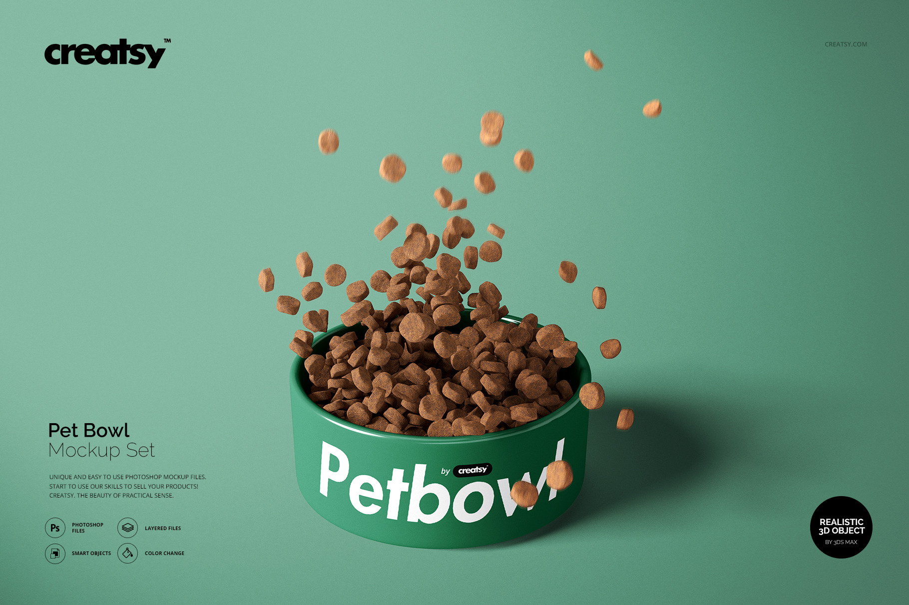 Download Pet Bowl Mockup Set Creative Photoshop Templates Creative Market