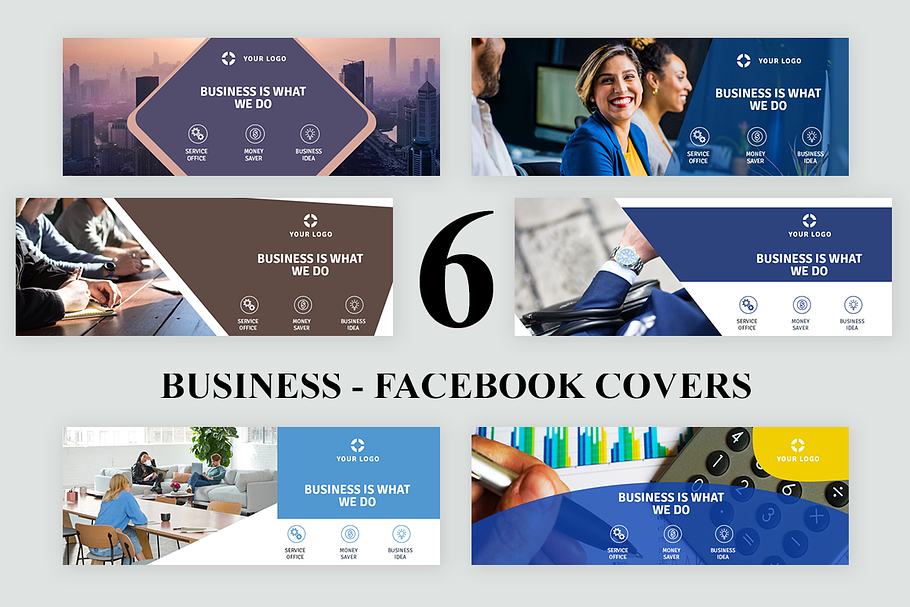 384 Facebook Covers Bundle | Creative Photoshop Templates ~ Creative Market